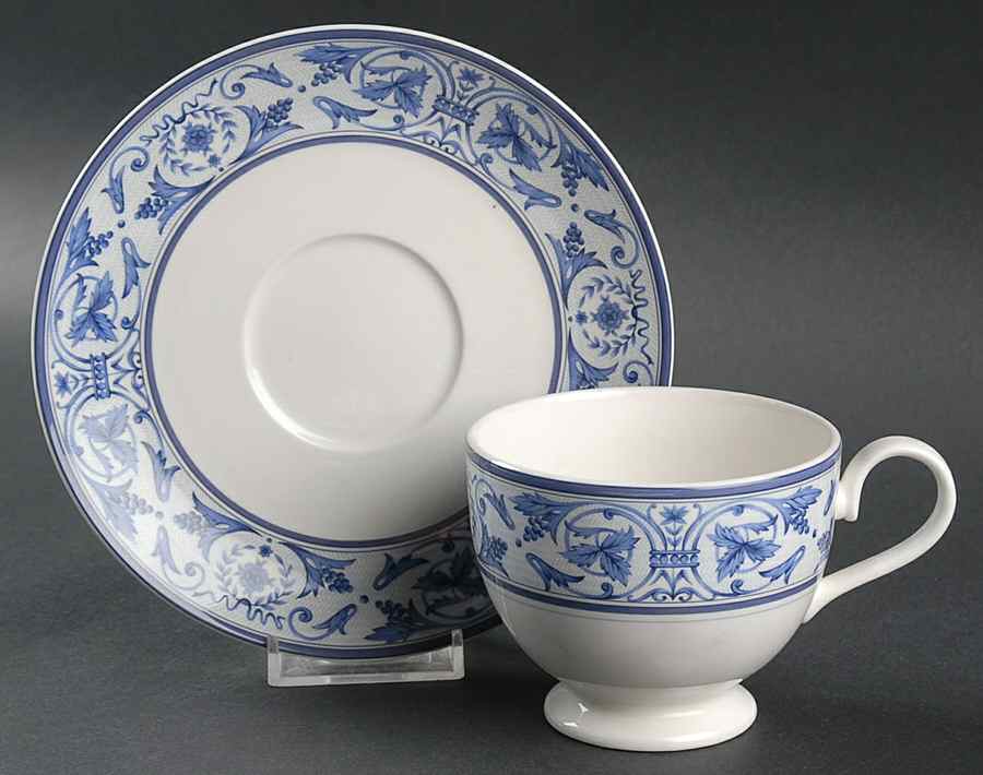 Abbey Court Footed Cup & Saucer Set by Mikasa-1