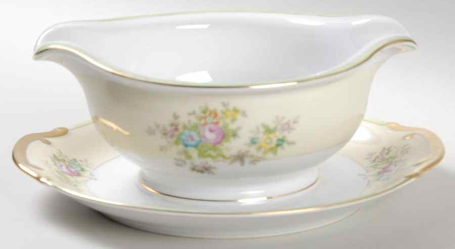 MEI521 Gravy Boat with Attached Underplate by Meito-1