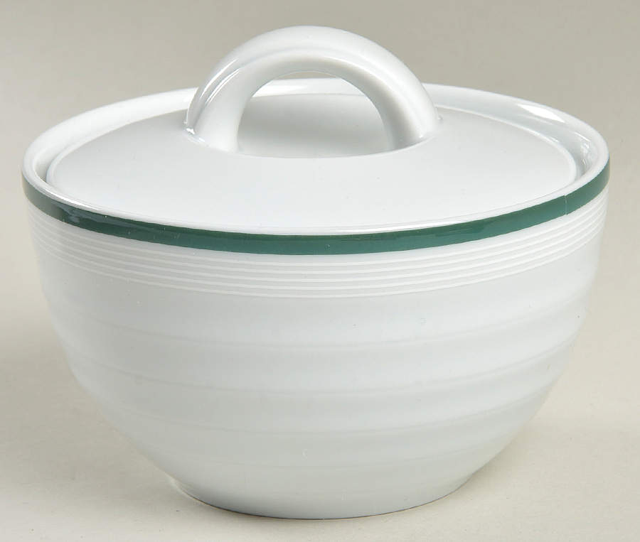 Emerald Circle Sugar Bowl & Lid by Mikasa-1