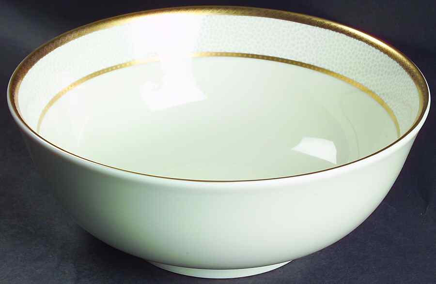 Imperial Flair Gold 9" Round Vegetable Bowl by Mikasa-1