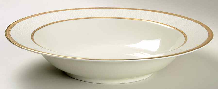 Imperial Flair Gold 10" Round Vegetable Bowl by Mikasa-1
