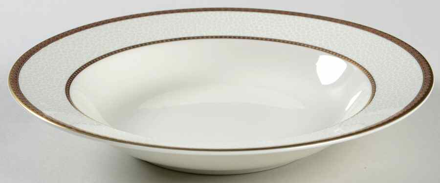 Imperial Flair Gold Rim Soup Bowl by Mikasa-1
