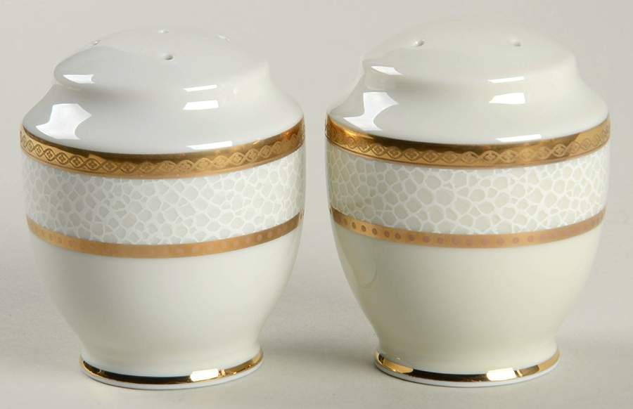 Imperial Flair Gold Salt & Pepper Set by Mikasa-1