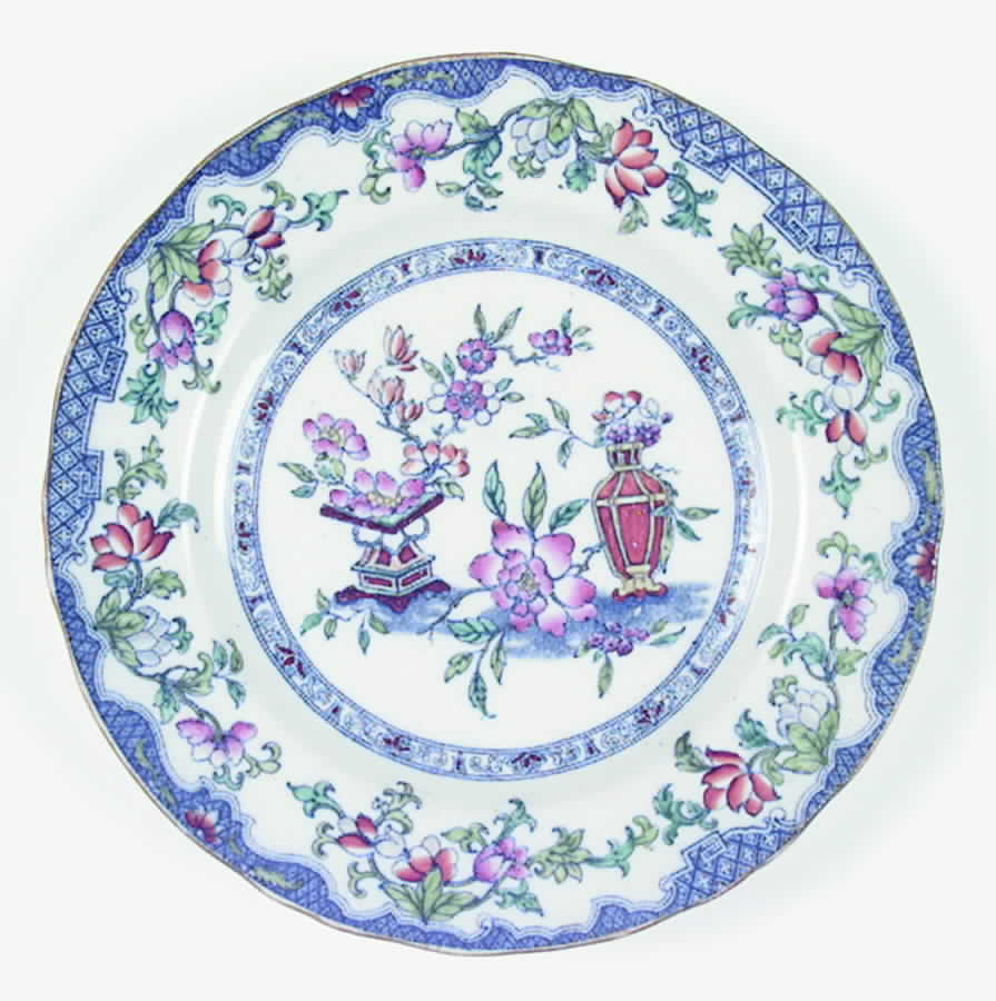 Poonah Luncheon Plate by Minton-1