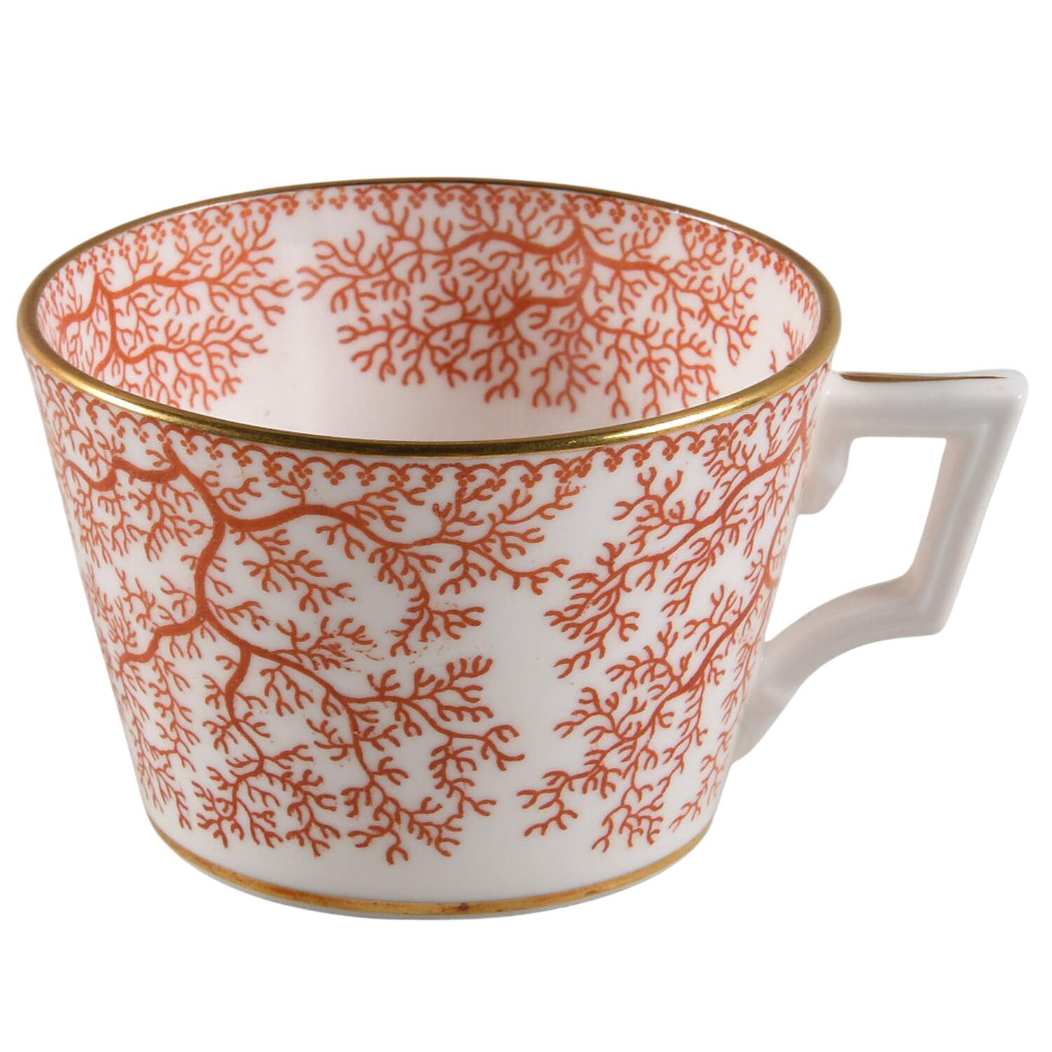 Fibre Red Saucer for Demitasse Cup by Minton-1