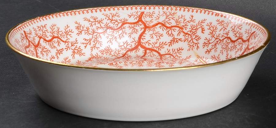Fibre Red Saucer for Flat Cup by Minton-1