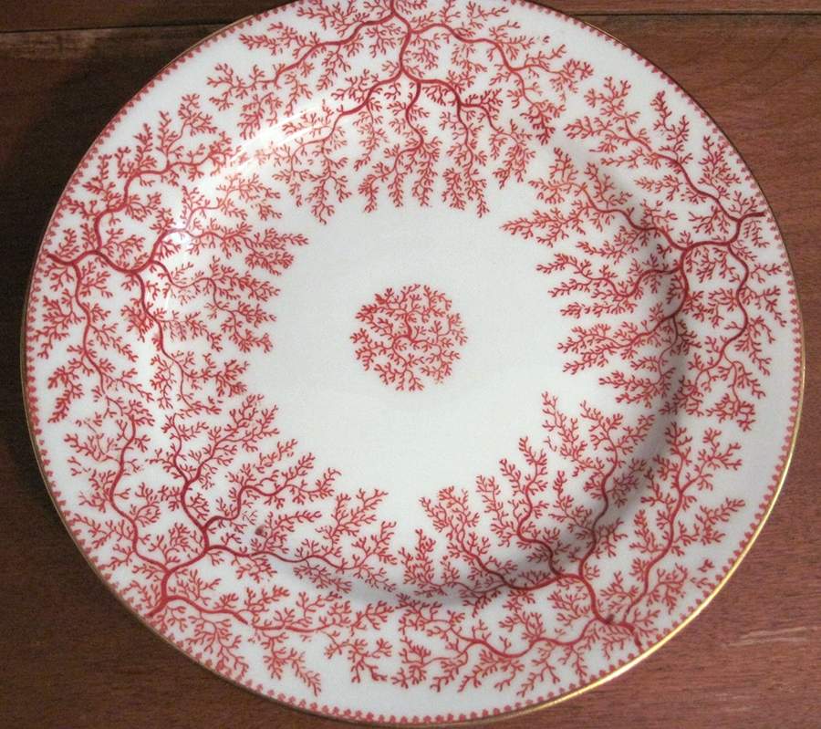 Fibre Red Salad Plate by Minton-1