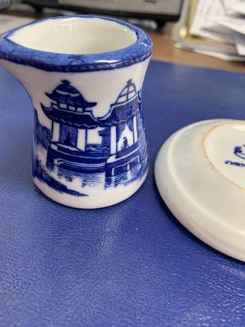 Willow Blue (No Gold Trim) Individual Creamer by John Maddock & Sons-1