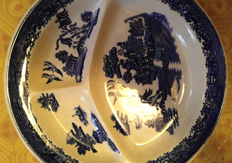 Willow Blue (No Gold Trim) Grill Plate by John Maddock & Sons-1