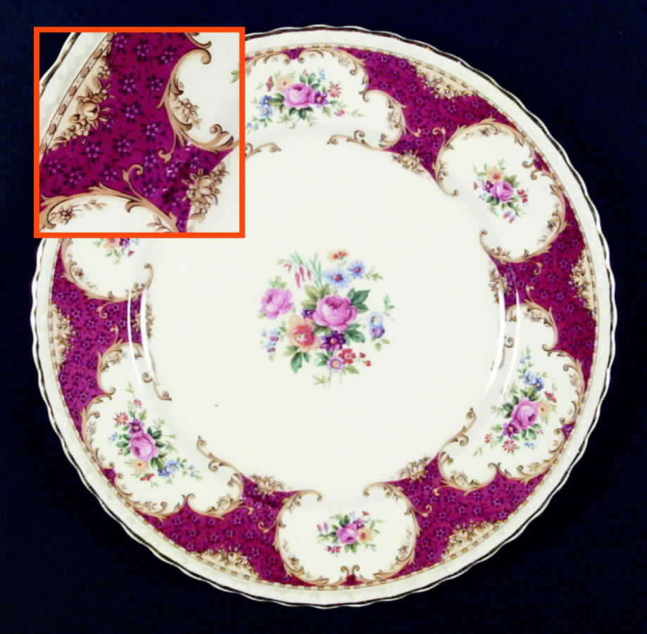 The Kent Red Dinner Plate by Myott Staffordshire-1