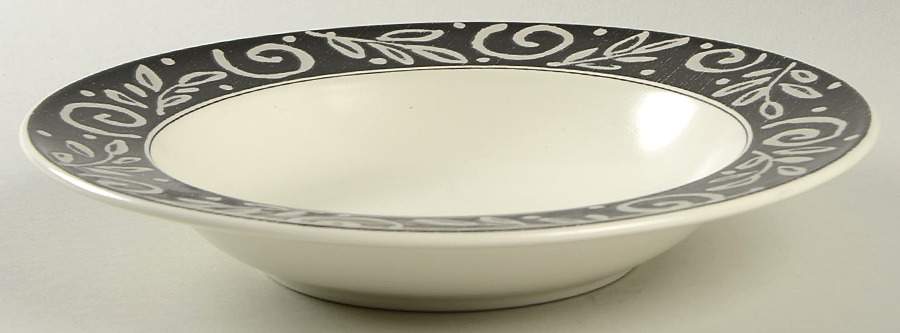 Ebony Trail Large Rim Soup Bowl by Mikasa-1