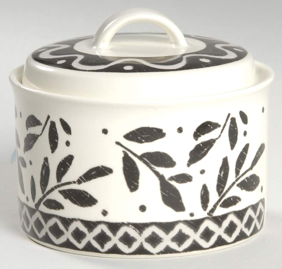 Ebony Trail Sugar Bowl & Lid by Mikasa-1