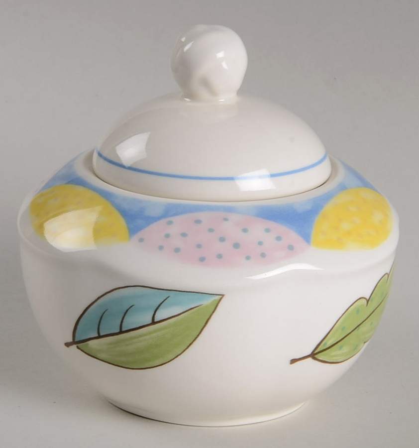 Natures Medley Sugar Bowl & Lid by Mikasa-1
