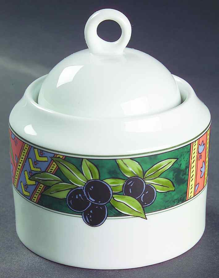 Country Medley Sugar Bowl & Lid by Mikasa-1
