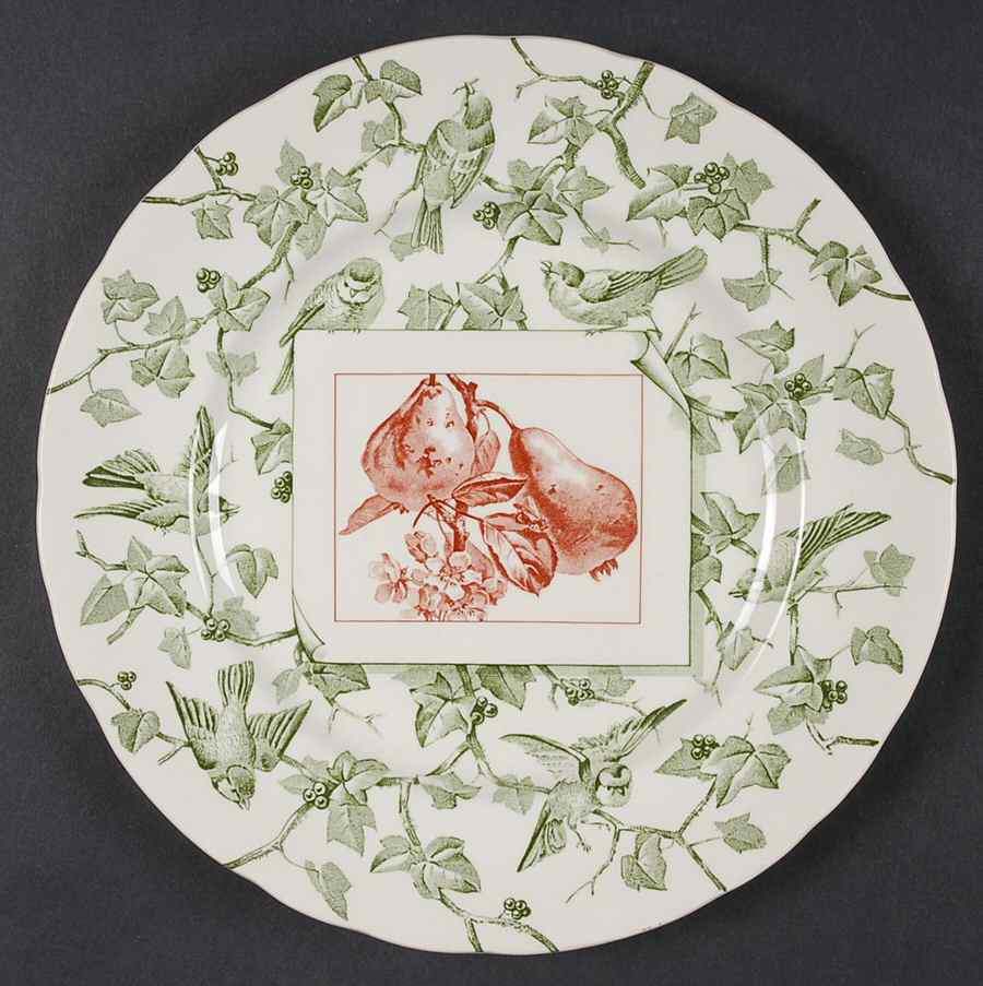 Bird and Fruit Salad Plate by Mottahedeh-1