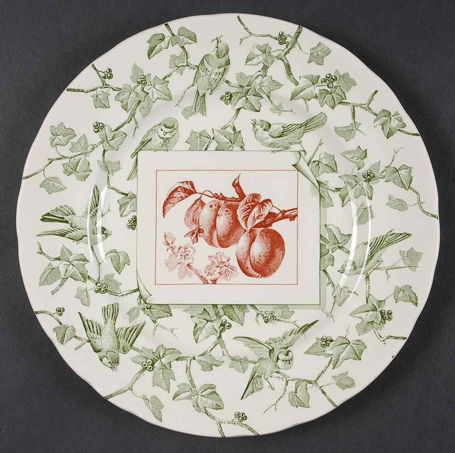 Bird and Fruit Salad Plate by Mottahedeh-1