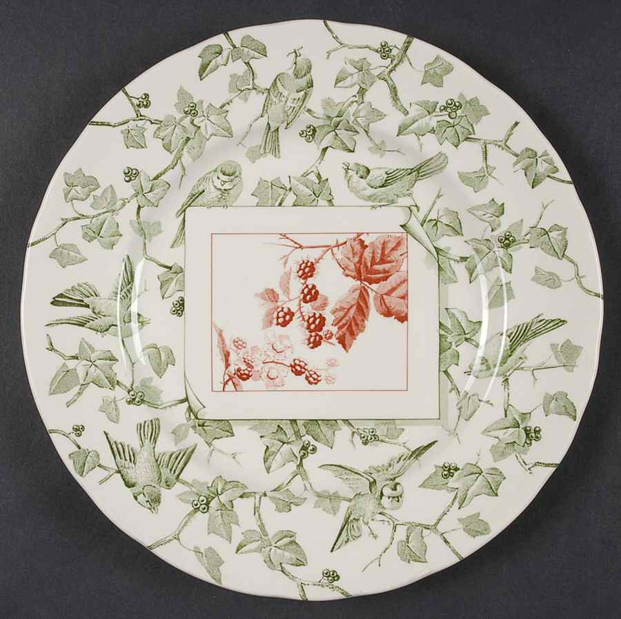 Bird and Fruit Salad Plate by Mottahedeh-1