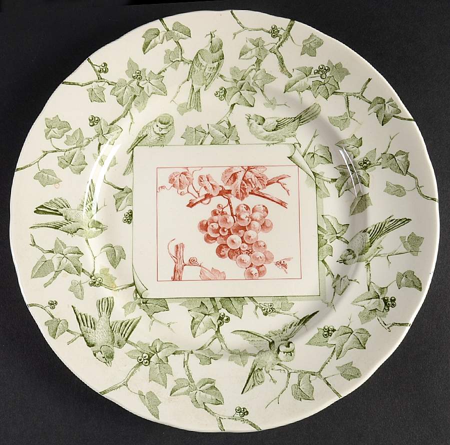 Bird and Fruit Salad Plate by Mottahedeh-1