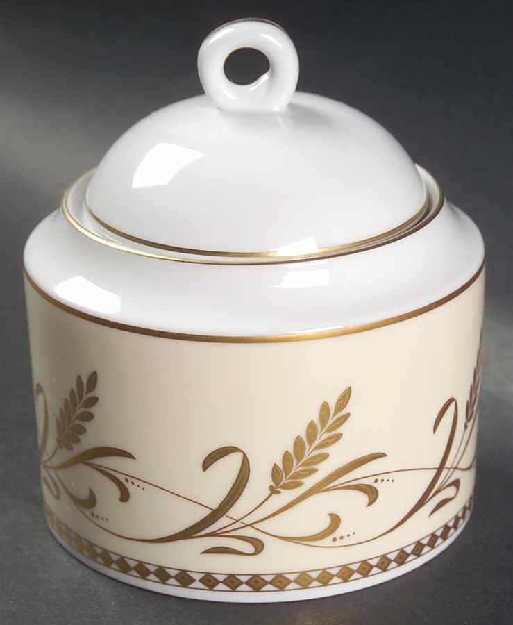 Harvest Gold Sugar Bowl & Lid by Mikasa-1