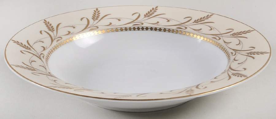 Harvest Gold Rim Soup Bowl by Mikasa-1
