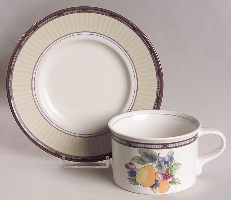 Garden Blossom Flat Cup & Saucer Set by Mikasa-1
