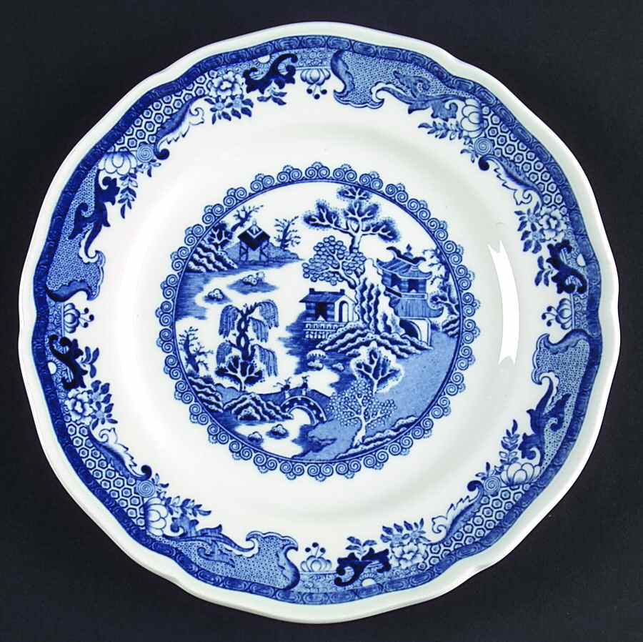 Willow Blue (Design Off Edge) Bread & Butter Plate by Mason's-1