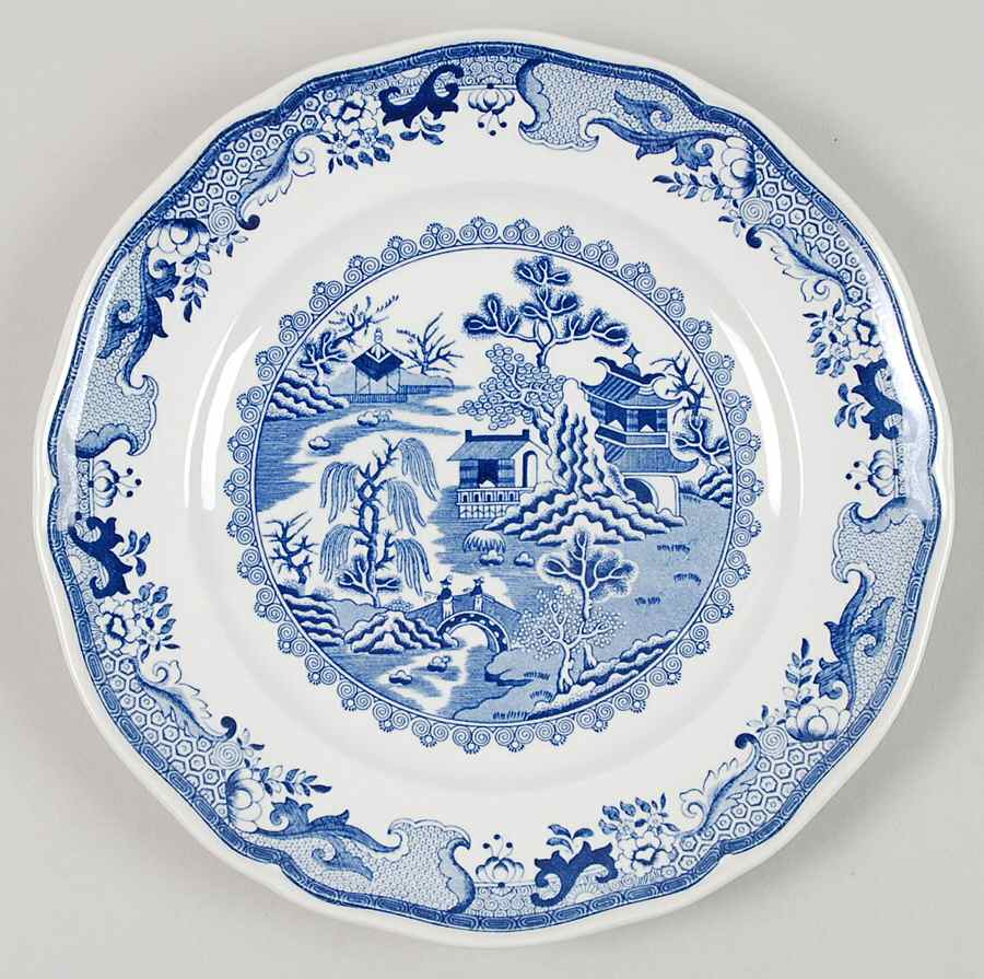 Willow Blue (Design Off Edge) Salad Plate by Mason's-1