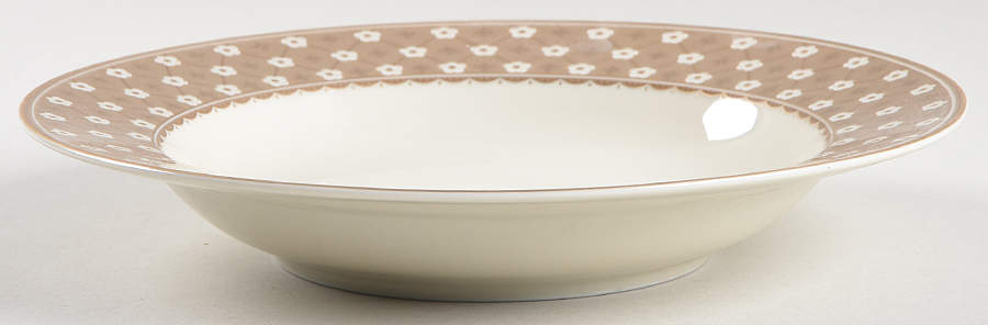 Dubonnet Beige Rim Soup Bowl by Mikasa-1