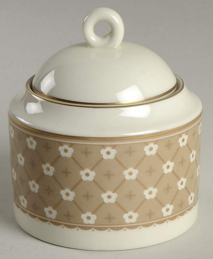 Dubonnet Beige Sugar Bowl & Lid by Mikasa-1