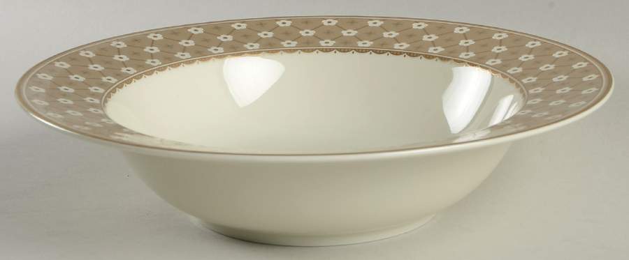 Dubonnet Beige 10" Round Vegetable Bowl by Mikasa-1