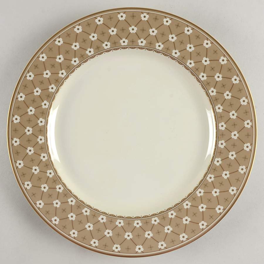 Dubonnet Beige 12" Chop Plate (Round Platter) by Mikasa-1