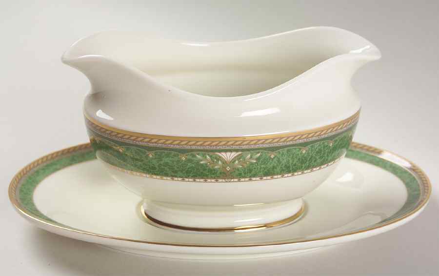 Royal Jade Gravy Boat & Underplate by Mikasa-1