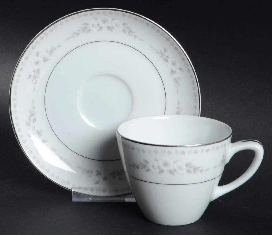 Joel Flat Cup & Saucer Set by Mikasa-1