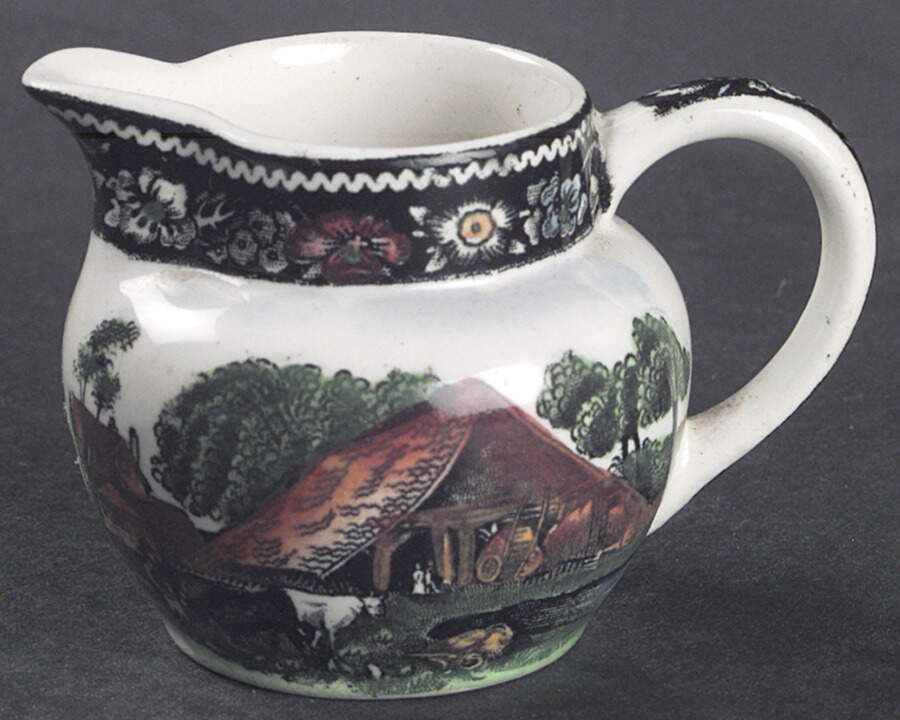 Rural England Green Multicolor Mini Creamer by W R Midwinter Ltd-1
