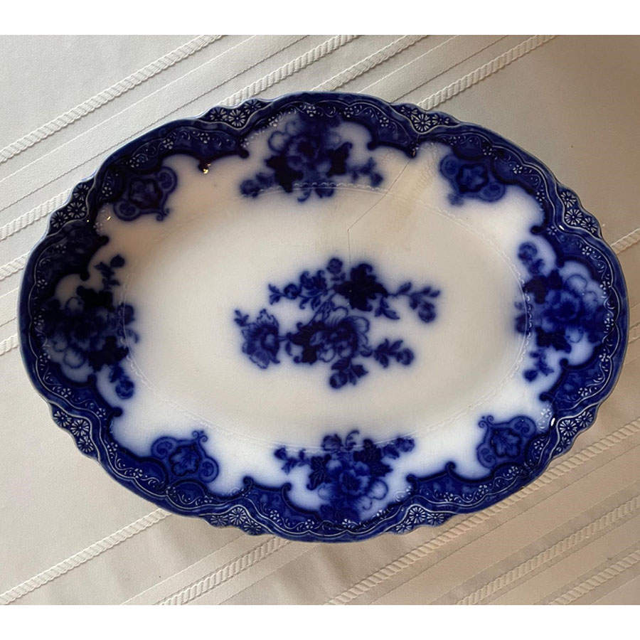 Hamilton 14" Oval Serving Platter by Alfred Meakin-1