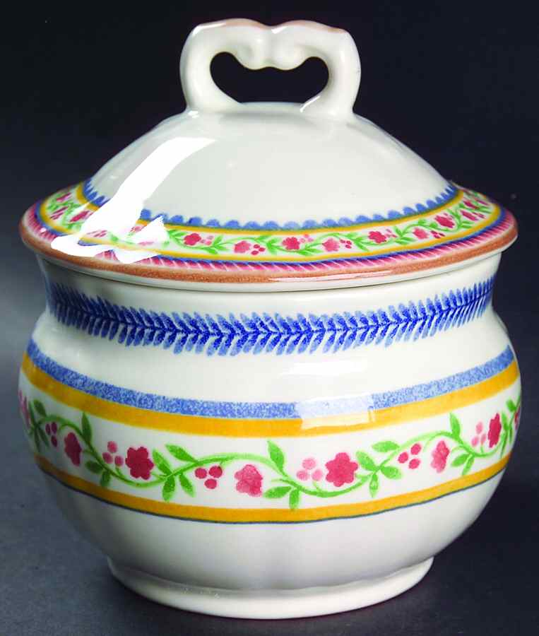 French Terrace Sugar Bowl & Lid by Mikasa-1