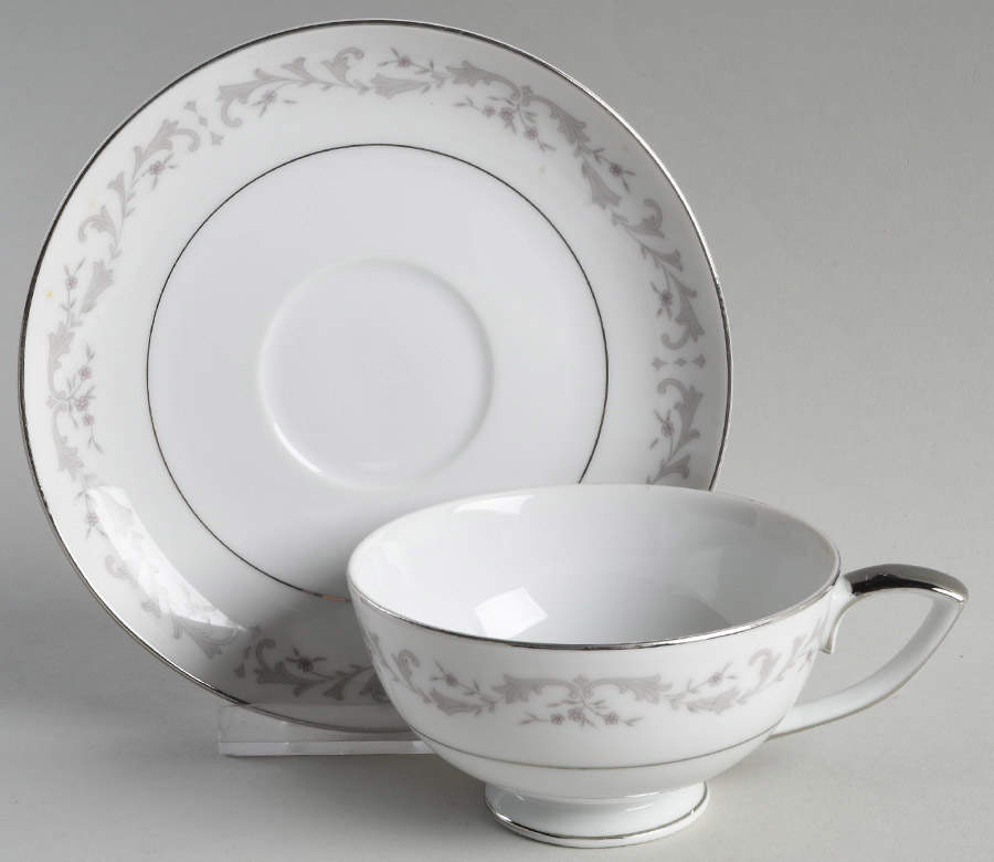 Sharon Footed Cup & Saucer Set by Mikasa-1