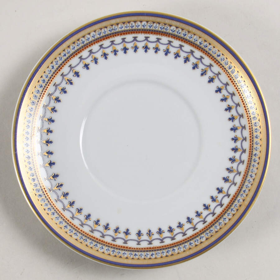Chinoise Blue Saucer by Mottahedeh-1