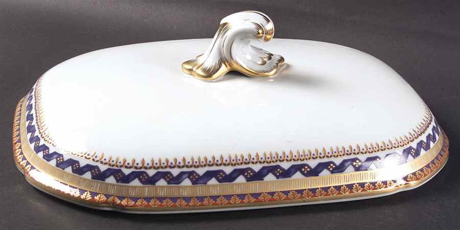 Chinoise Blue Lid for Tureen by Mottahedeh-1