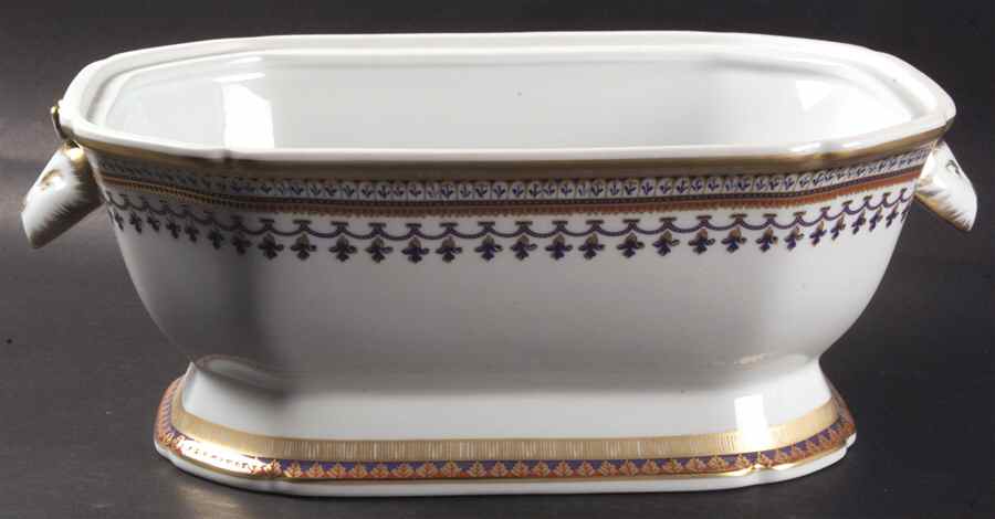Chinoise Blue Tureen No Lid by Mottahedeh-1