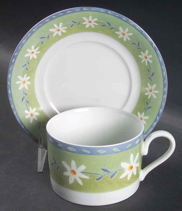 Floral Lane Flat Cup & Saucer Set by Mikasa-1
