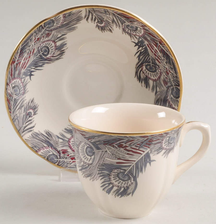 Hera Flat Cup & Saucer Set by Mason's-1