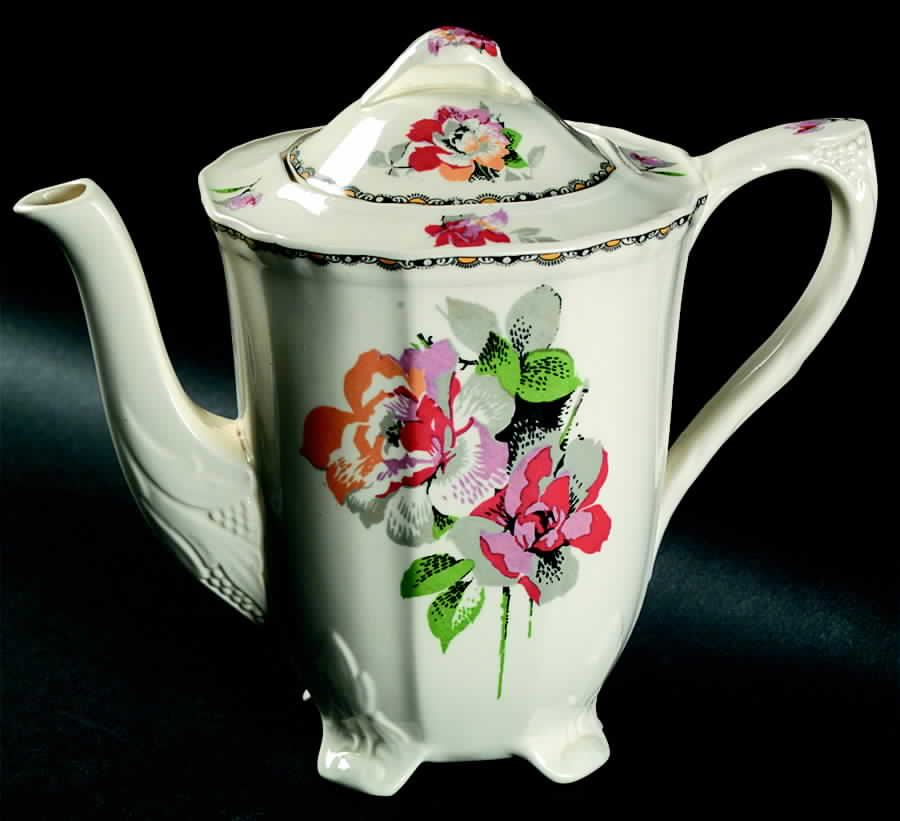 Cambridge Coffee Pot & Lid by Alfred Meakin-1