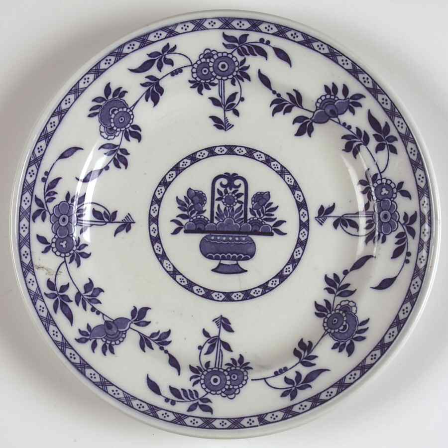 Delft Blue (Off Edge, Embossed Ridge) Small Dinner Plate by Minton-1