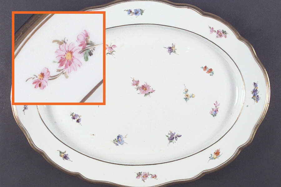 MSS39 14" Oval Serving Platter by Meissen (Germany)-1