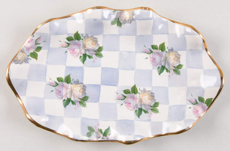 Morning Glory Tray for Salt and Pepper Set by MacKenzie-Childs-1