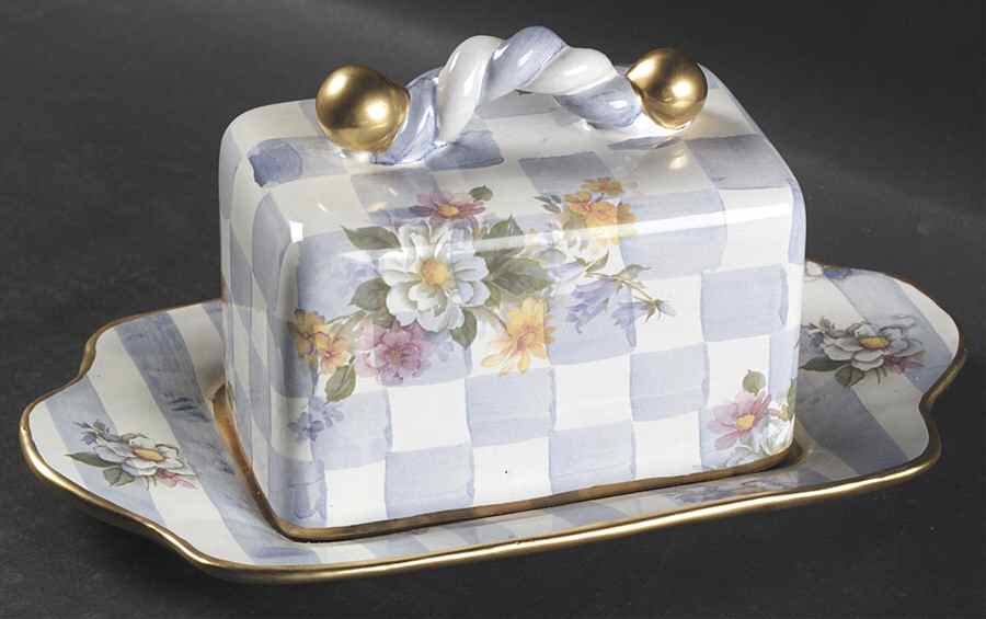 Morning Glory 1/4 Lb Covered Butter by MacKenzie-Childs-1