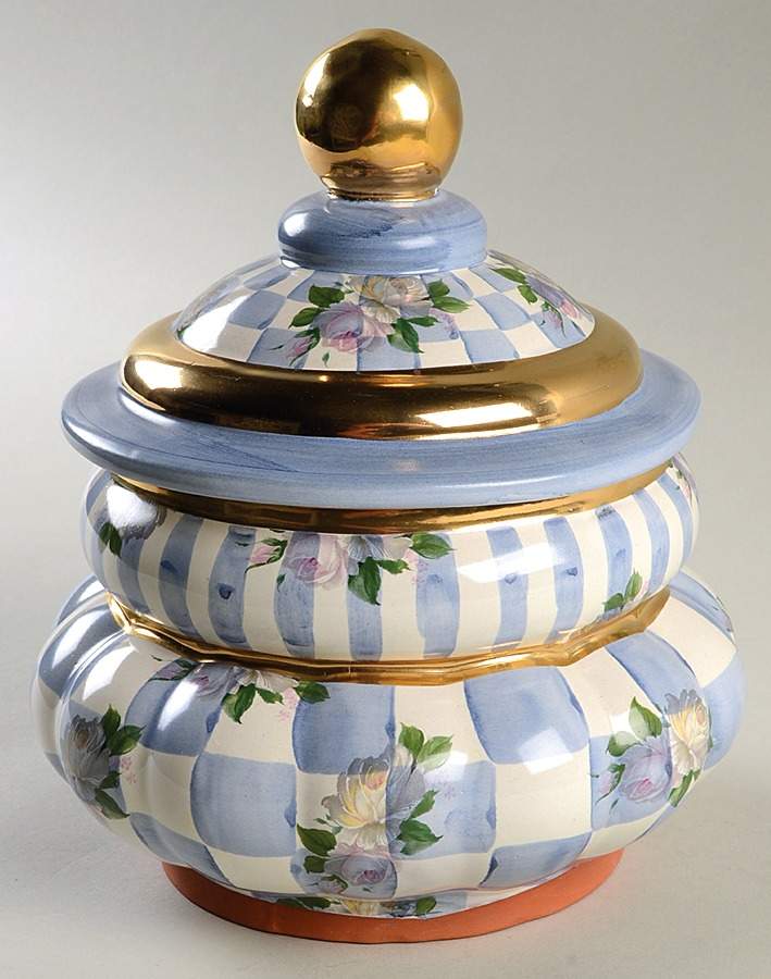 Morning Glory Cookie Jar & Lid by MacKenzie-Childs-1