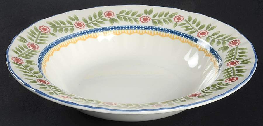 Flower Fancy 10" Round Vegetable Bowl by Mikasa-1