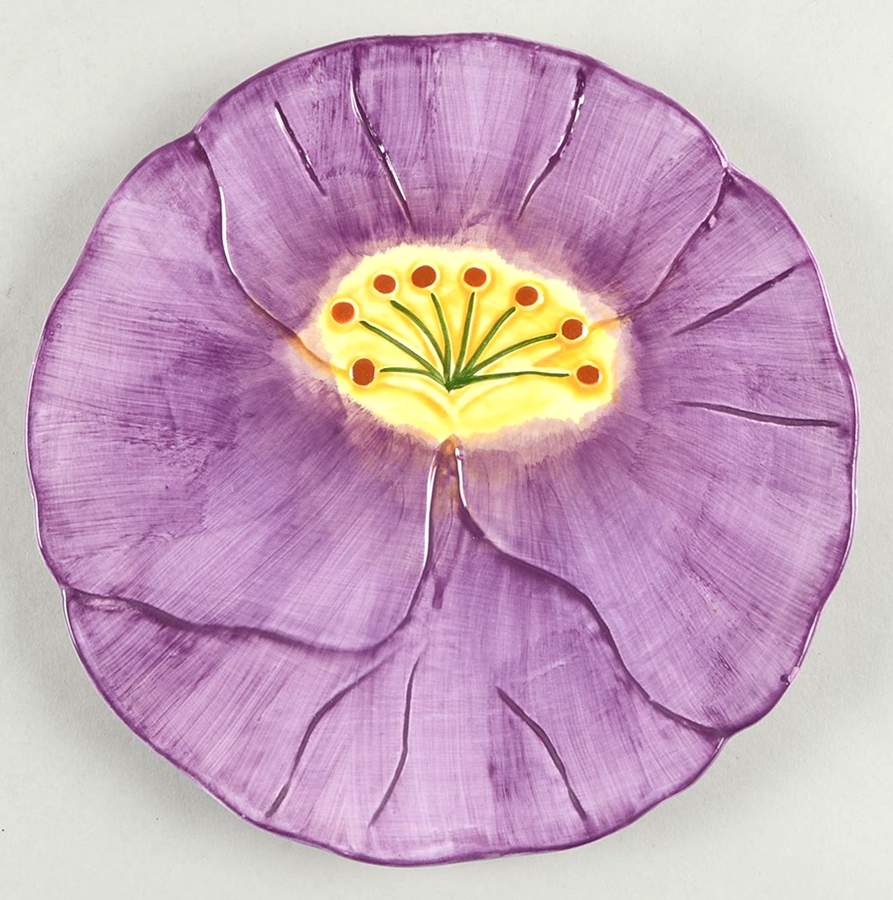 Pansy Salad Plate by Seymour Mann-1